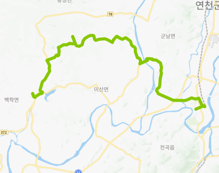 연천-58-3번-버스-노선-지도