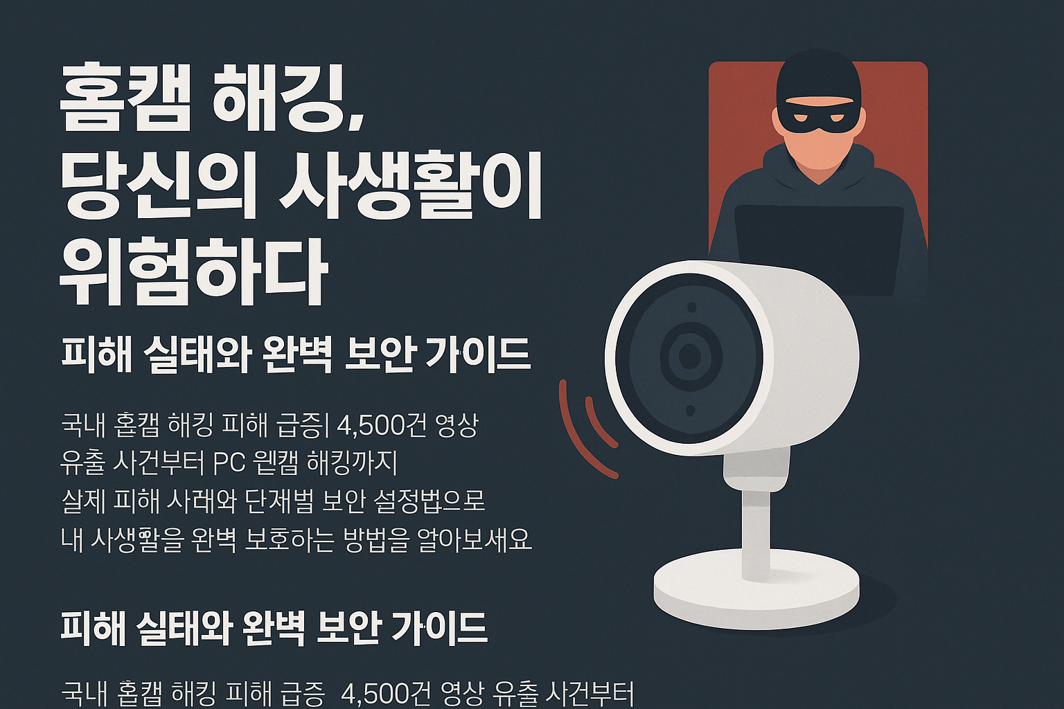 국내 홈캠 해킹 피해 급증