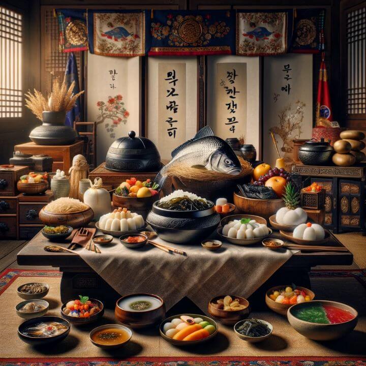 돌아기 생일상