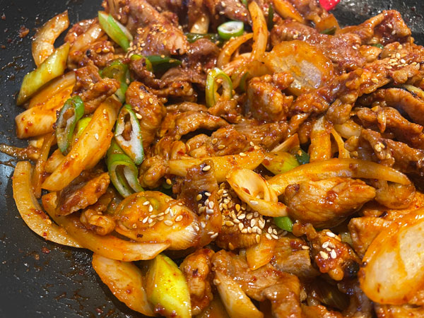 제육볶음 완성