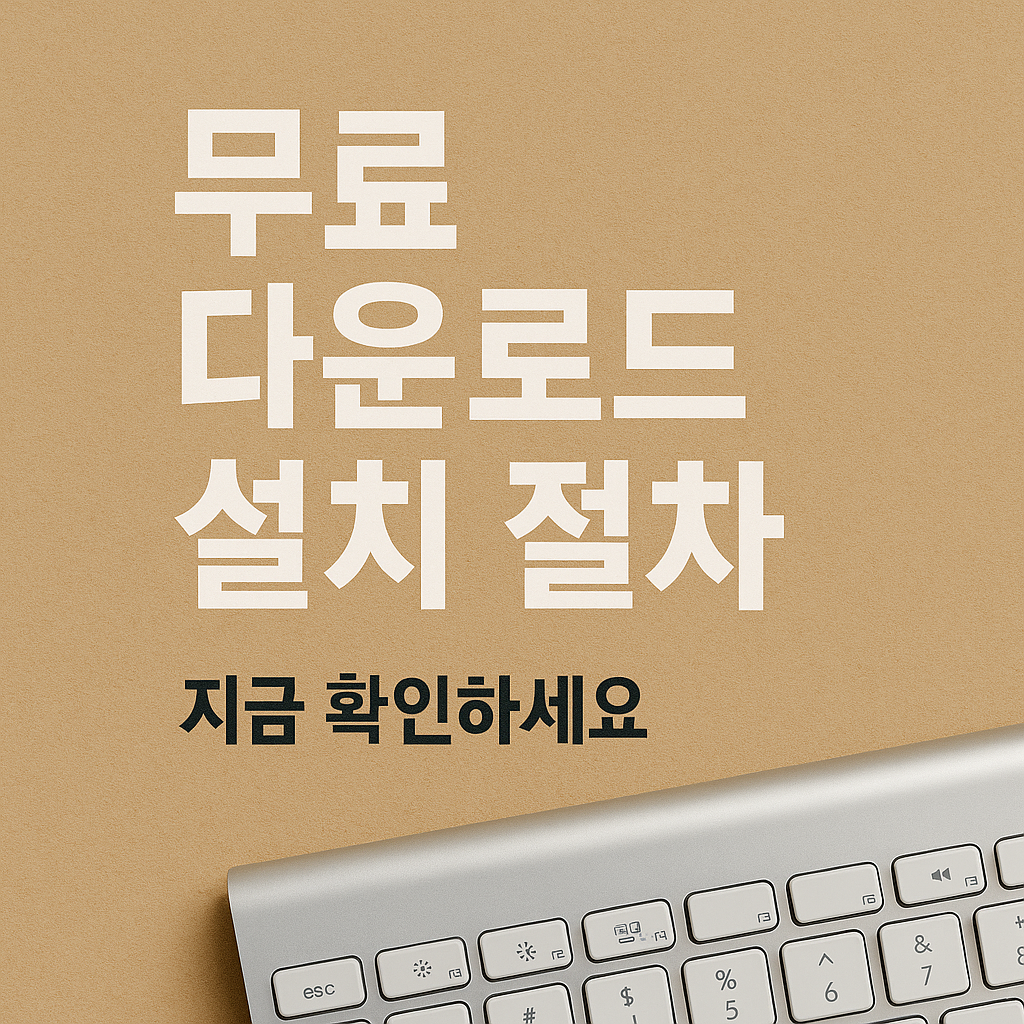 엑셀 무료 다운로드 설치 절차