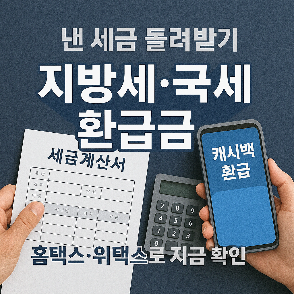 [7편] 몰라도 받는 돈 시리즈 - 지방세&middot;국세 환급금 조회 및 수령법