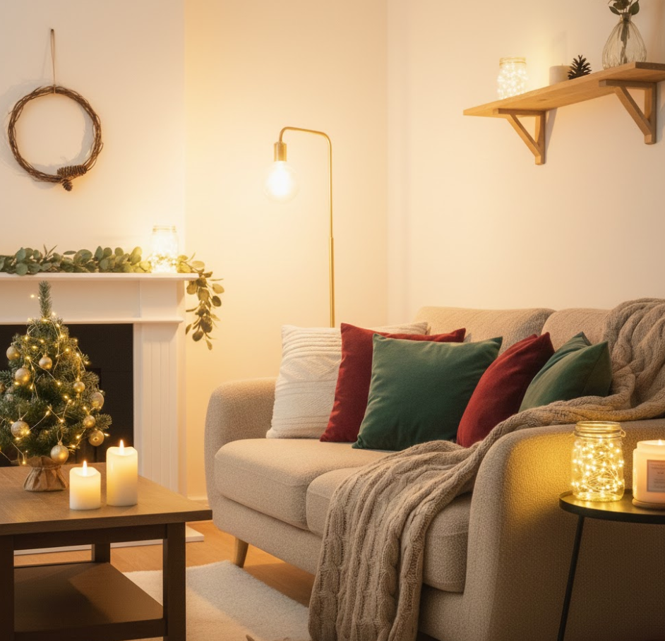 연말 감성 인테리어 조명, 크리스마스, 무드