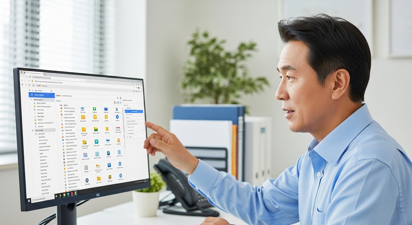 티스토리 홈페이지에 접속하는 장면