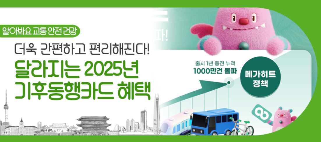 기후동행카드 혜택 포스터