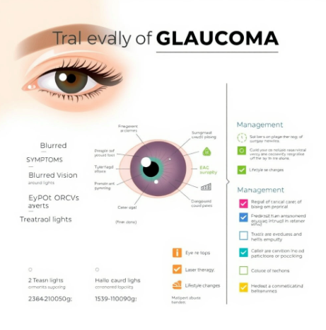 녹내장 관련 눈 설명 사진
