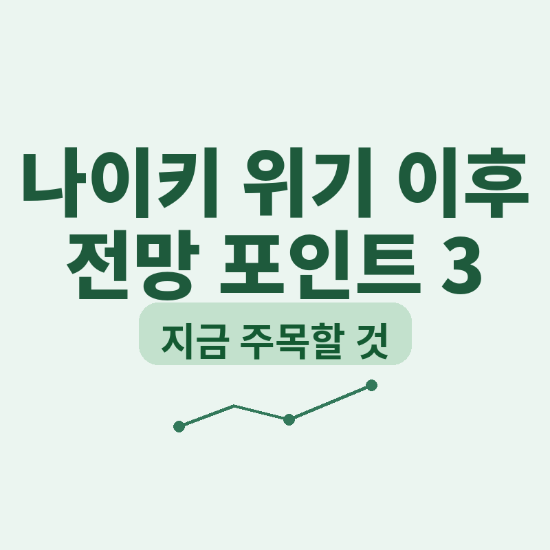 나이키 위기 이후 전망, 지금 주목해야 할 3가지 포인트 썸네일