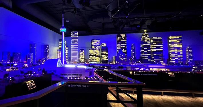 Miniature Toronto skyline with CN Tower at Little Canada