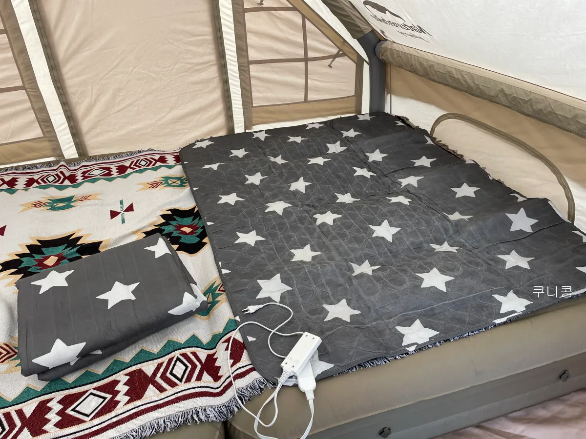 캠핑매트-러그-추천-네이처하이크-캠핑-에어침대-담요-사용후기
