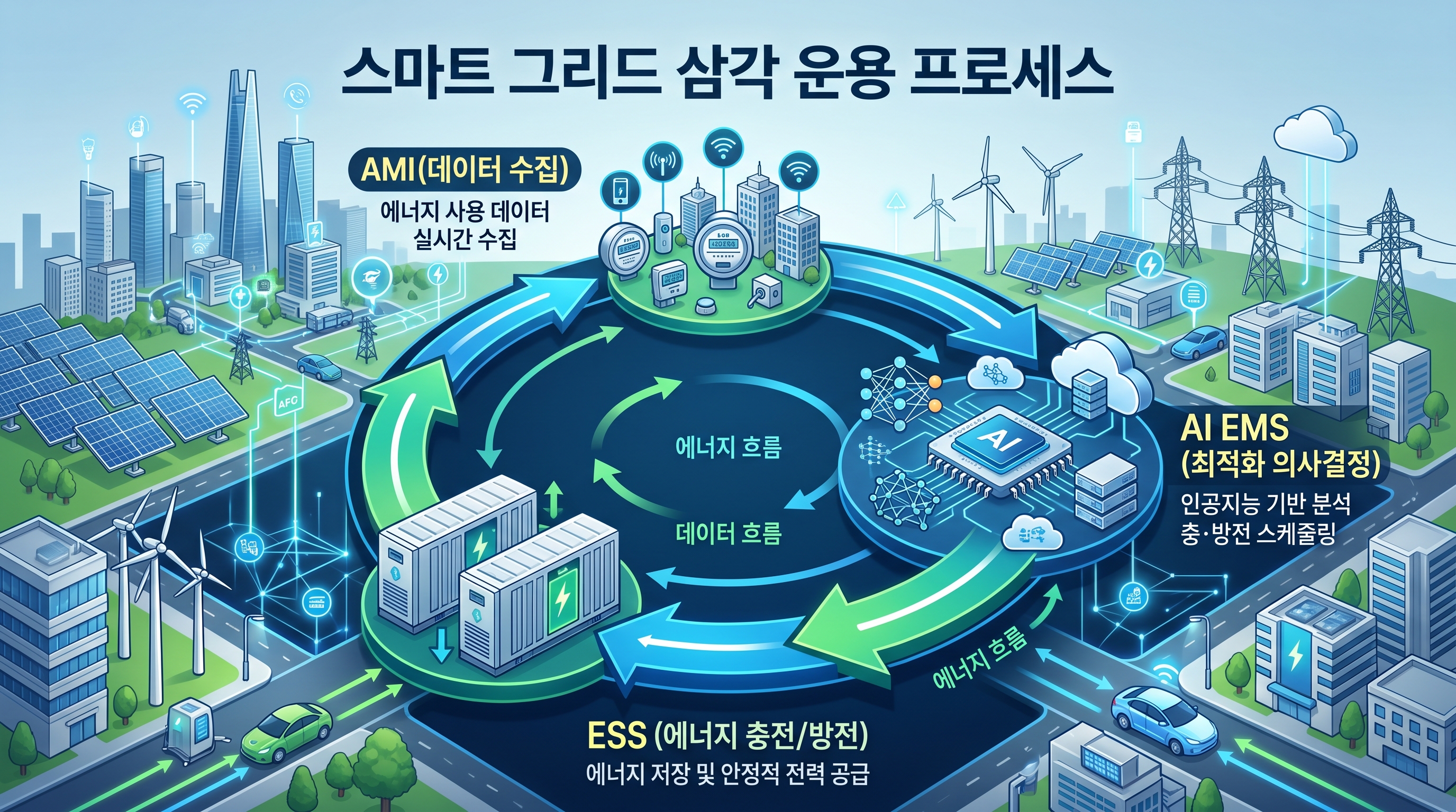 스마트 그리드 삼각 운용 프로세스