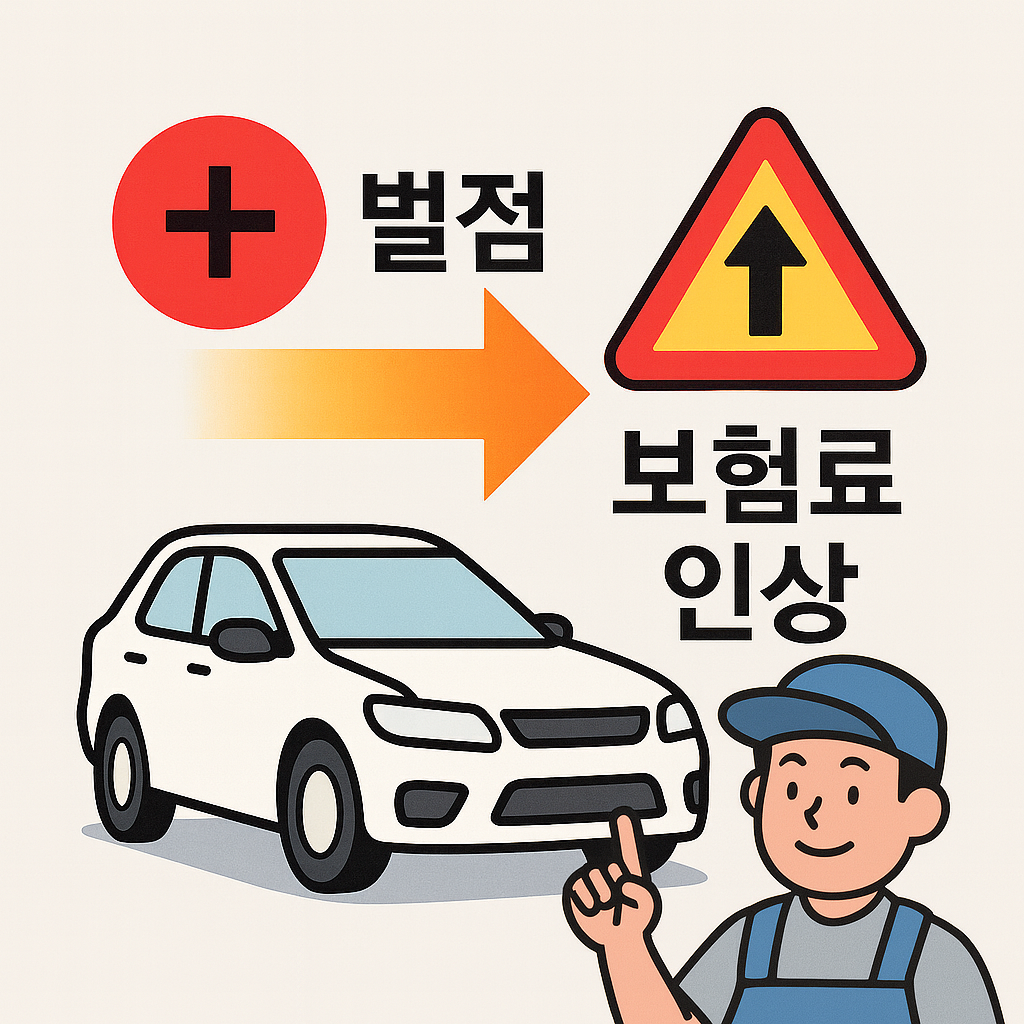 보험 할증은 누적된 별점을 대응 해야합니다.