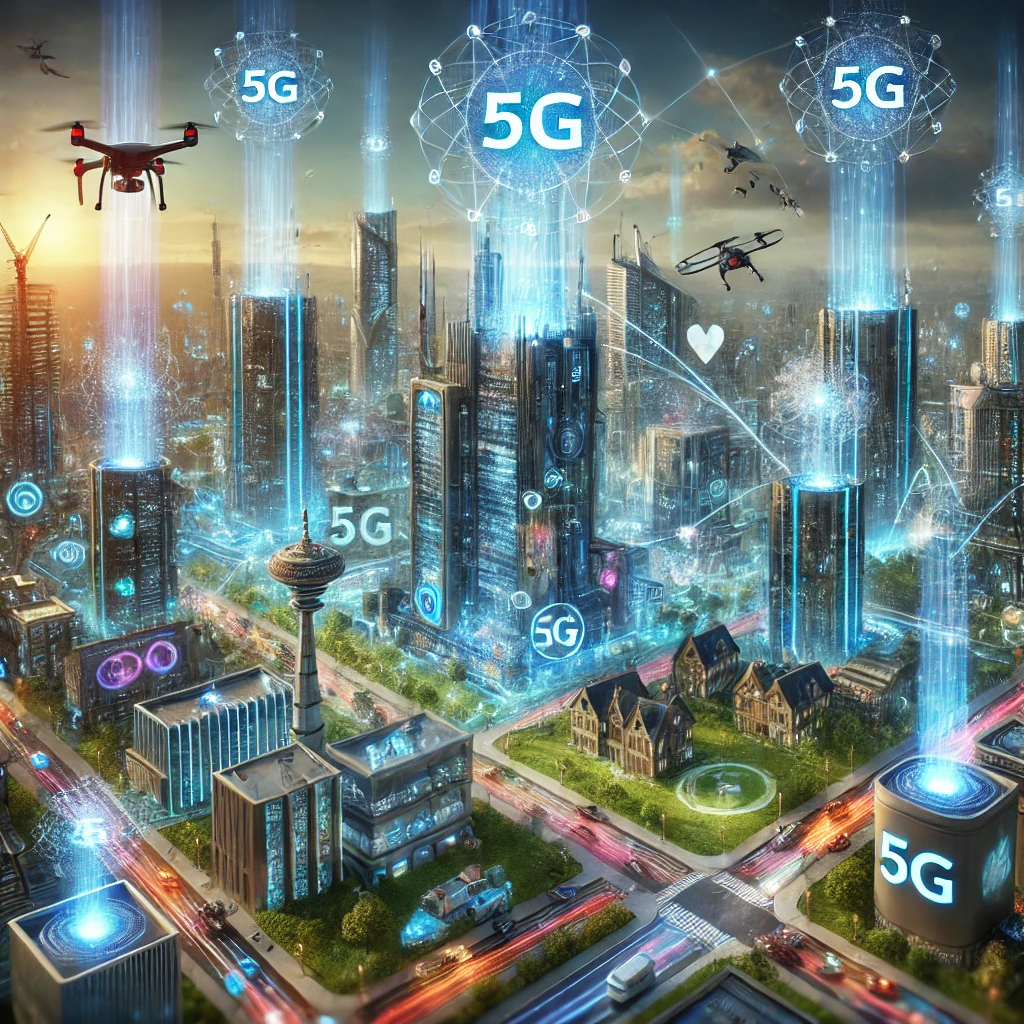 미래도시의 5G 6G 통신망