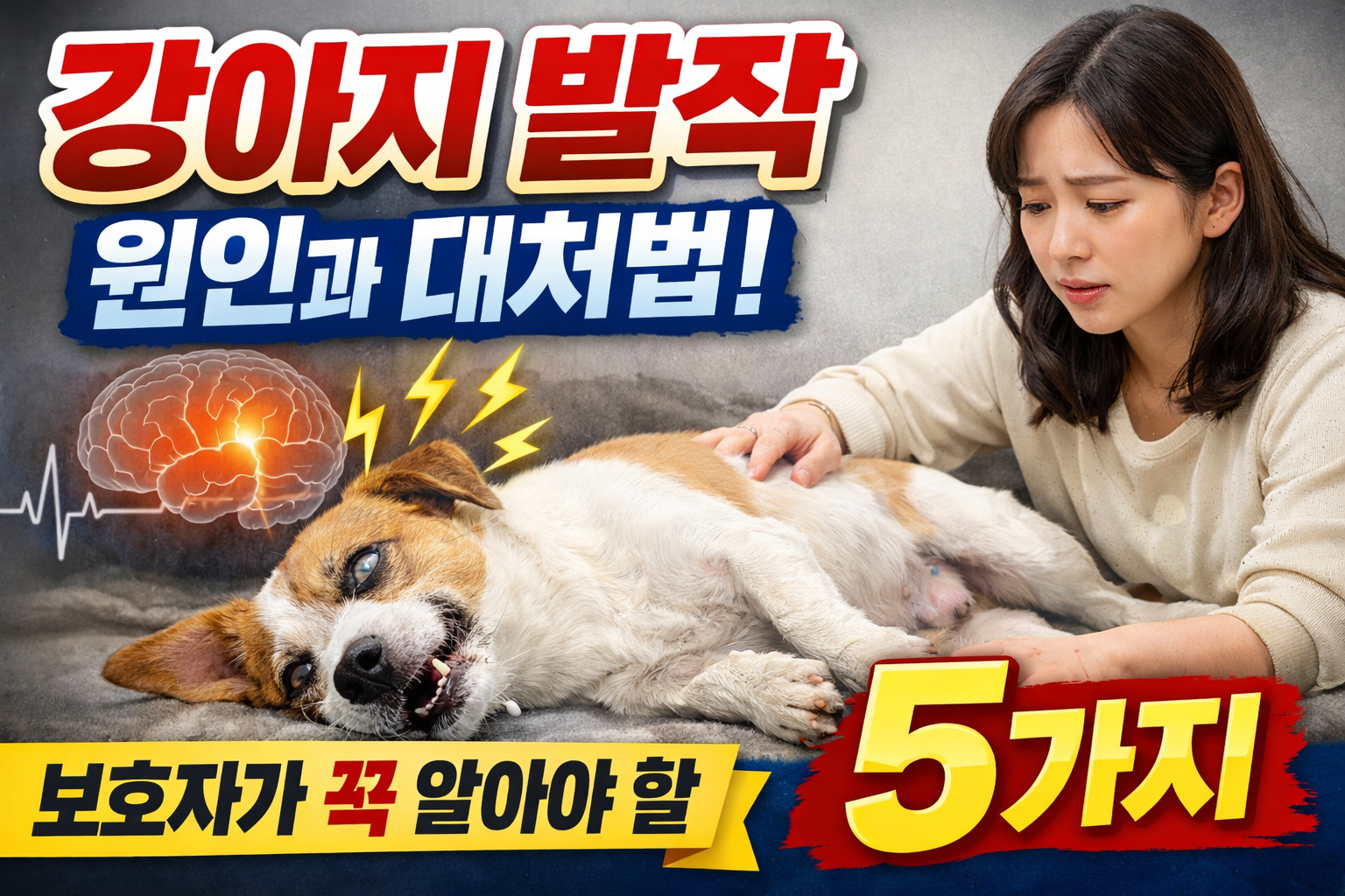 강아지 발작