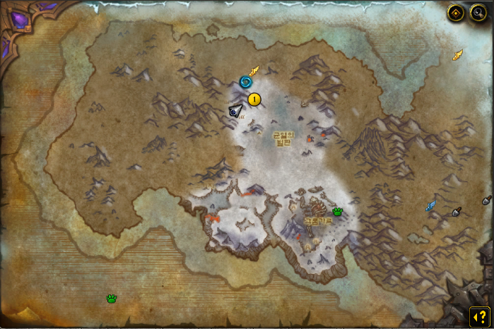 서리불꽃 마루 잔재의 위치