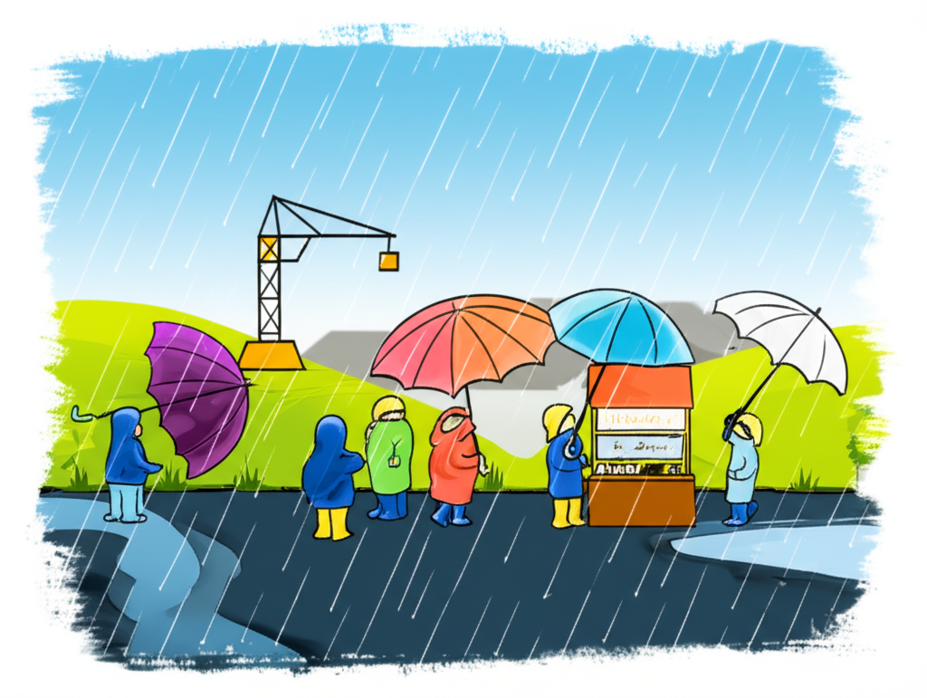 장마기간 테마주 관련 이미지