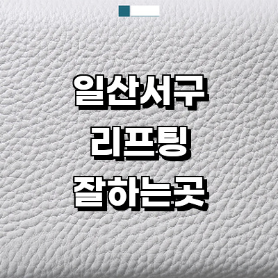 고양 일산서구 리프팅 병원