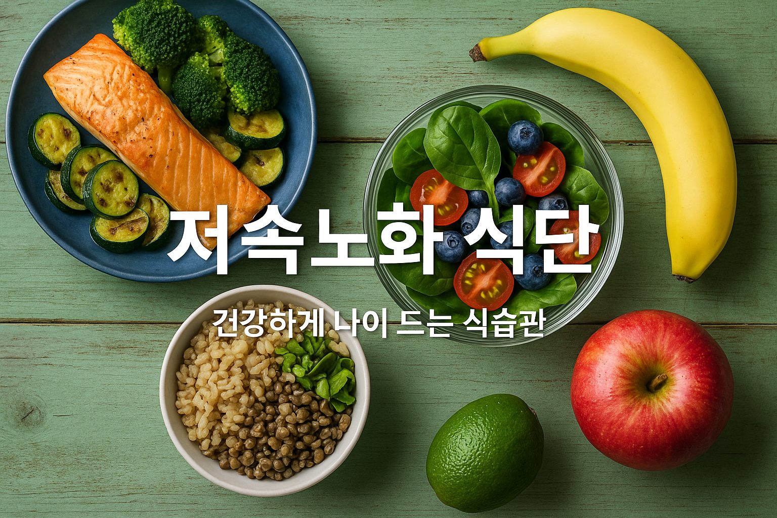 저속노화 식단 이미지