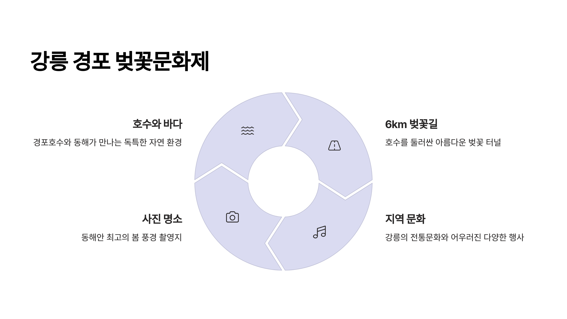 강릉 경포 벚꽃문화제