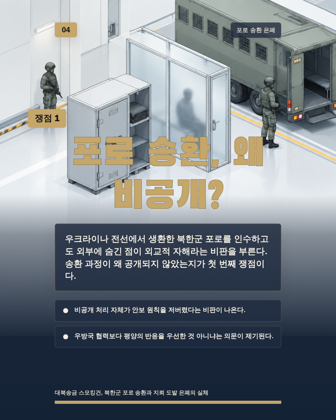 포로 송환, 왜 비공개?