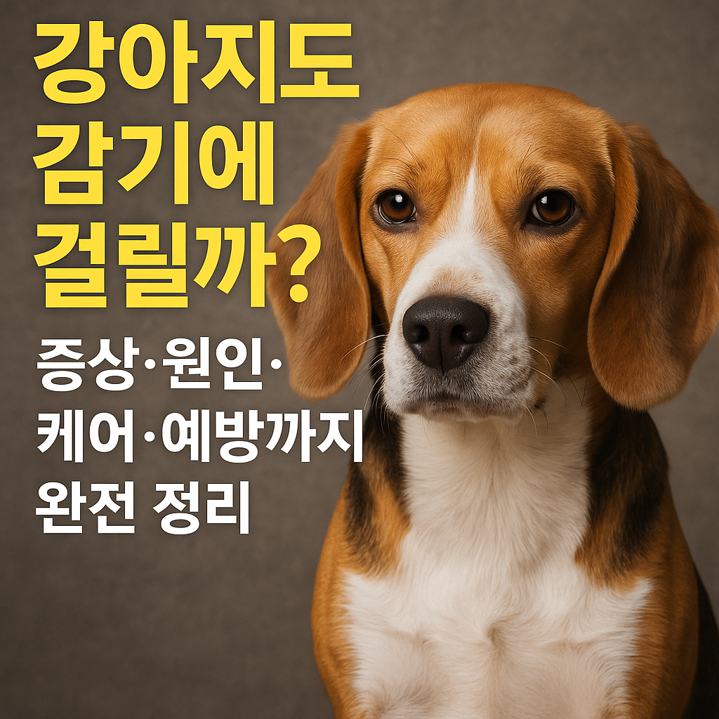 강아지도 감기에 걸릴까? 실사형 이미지