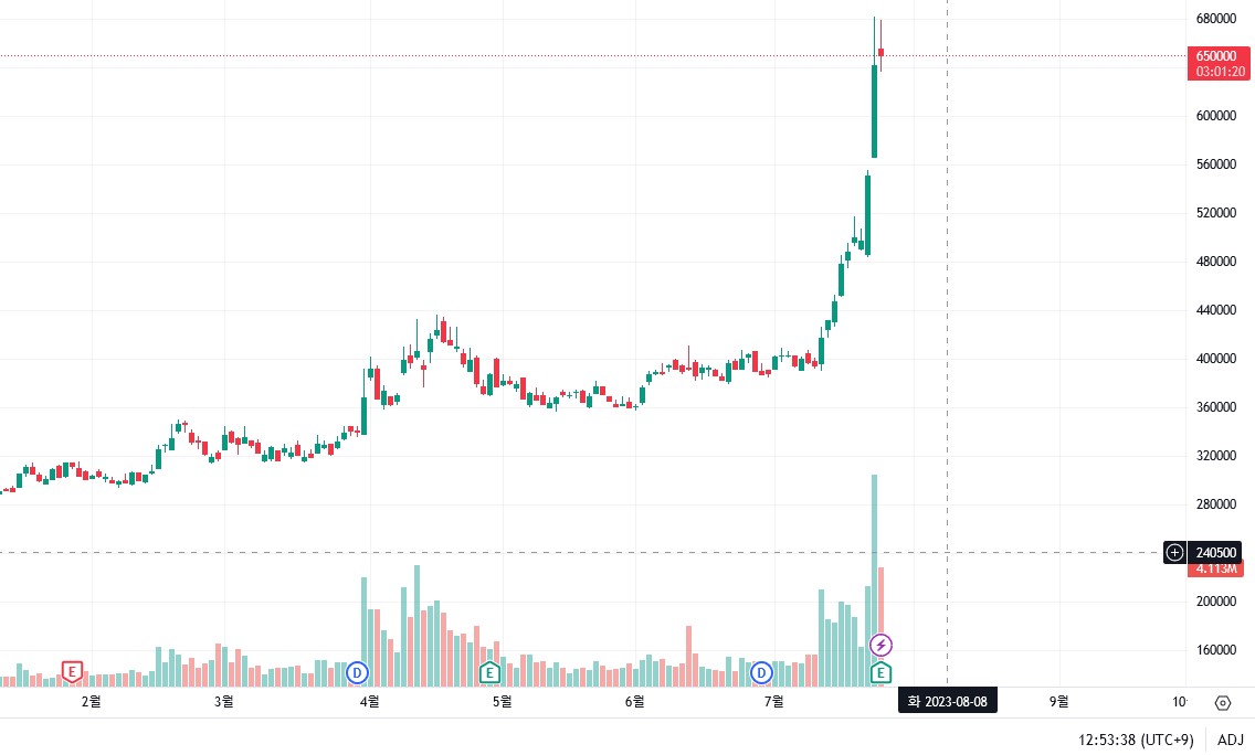포스코홀딩스 실시간 차트