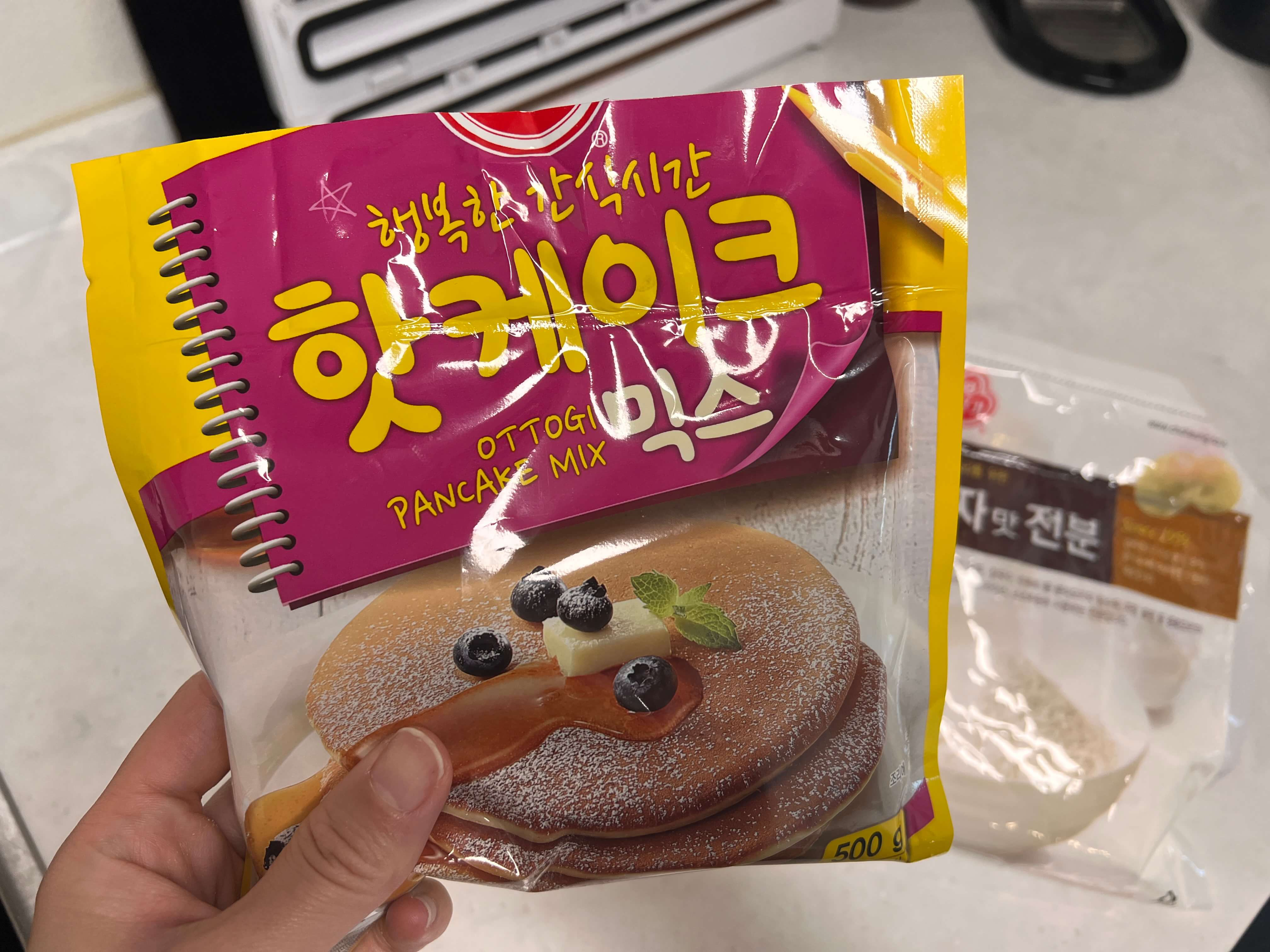 밀봉된 핫케이크 믹스