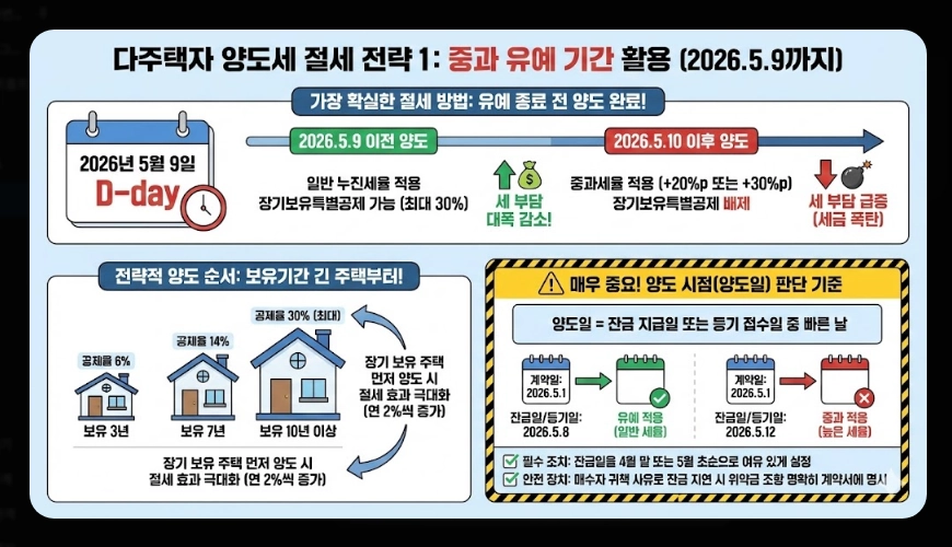 다주택자 양도소득세 [5월 9일 전 잔금 필수] 달라지는 세율 및 절세 방법 4가지
