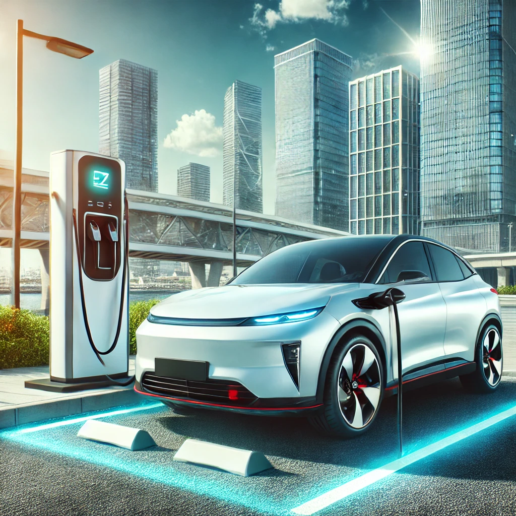 전기차 충전 모습