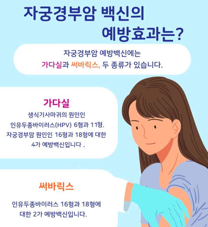 자궁경부암 예방접종 무료접종 신청하기