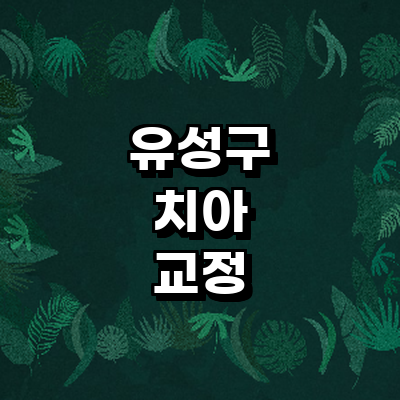 대전 유성구 교정 치과