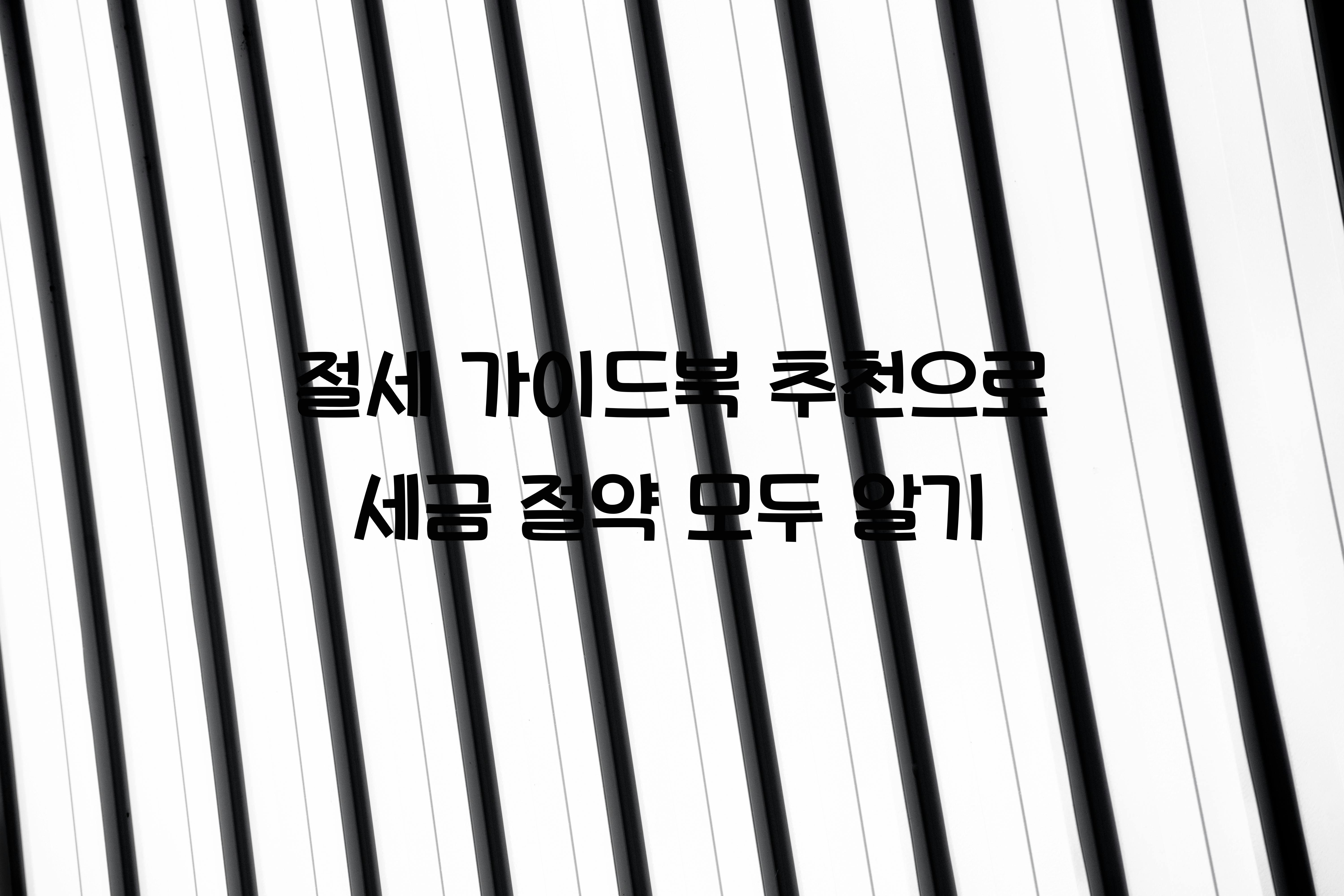 절세 가이드북 추천
