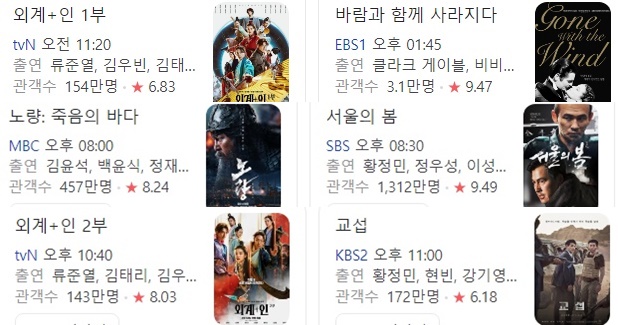 추석9/18일영화