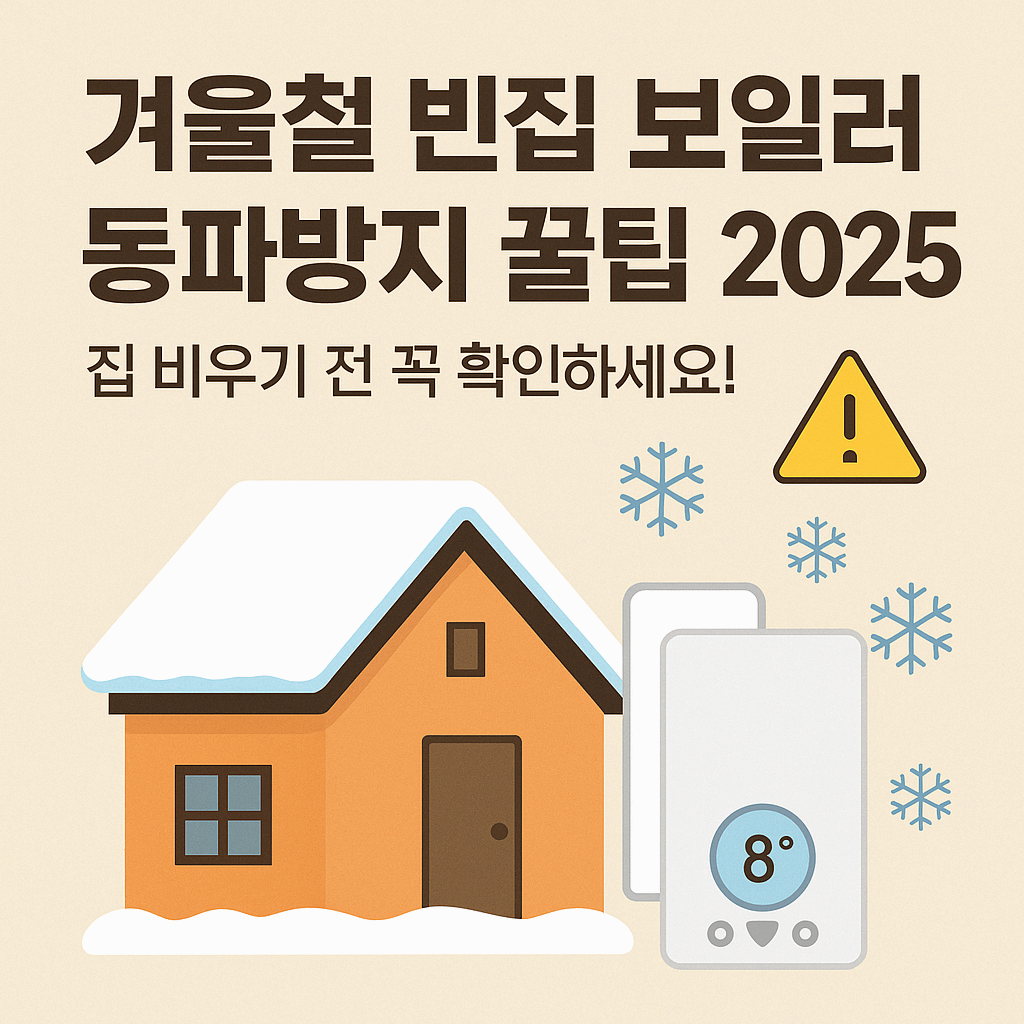 겨울철 빈집 보일러 동파방지 꿀팁