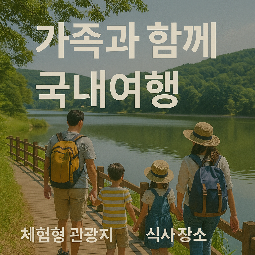 가족과 함께 국내여행 추천 (체험형 관광지, 식사 장소, 이동편)