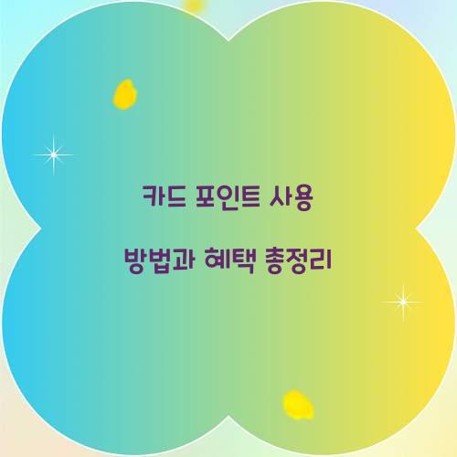 카드 포인트 사용