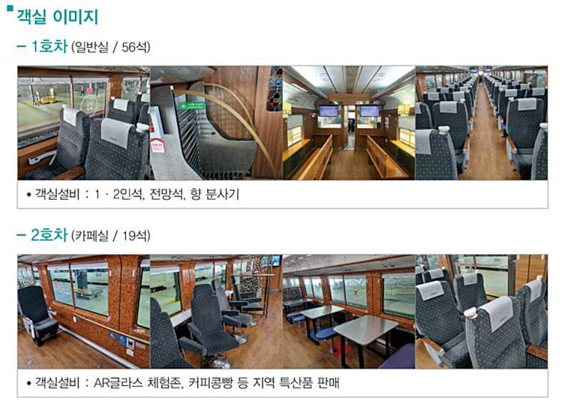 동해-산타열차-1호차-2호차-내부사진