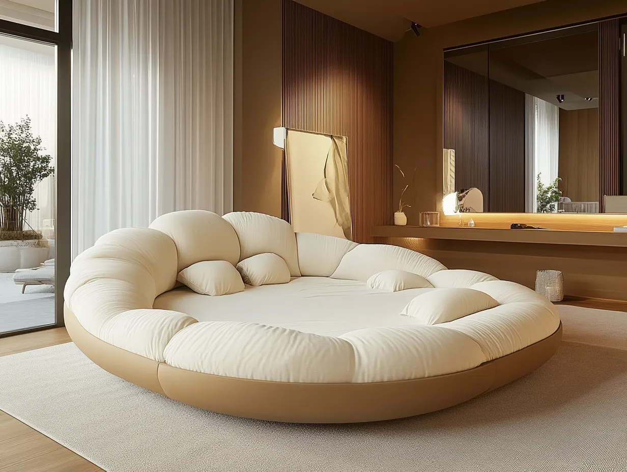 원형 침대 프레임의 장점