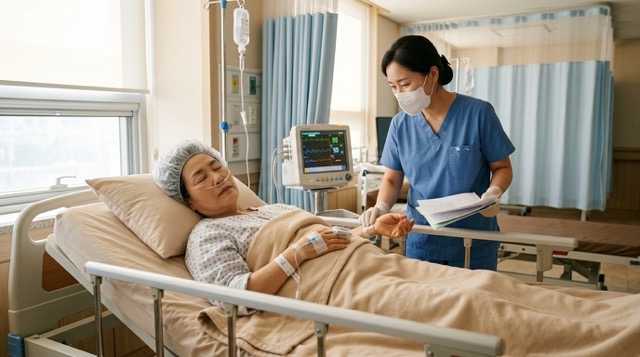 담도암 ERCP MRI 검사 과정 설명 이미지"