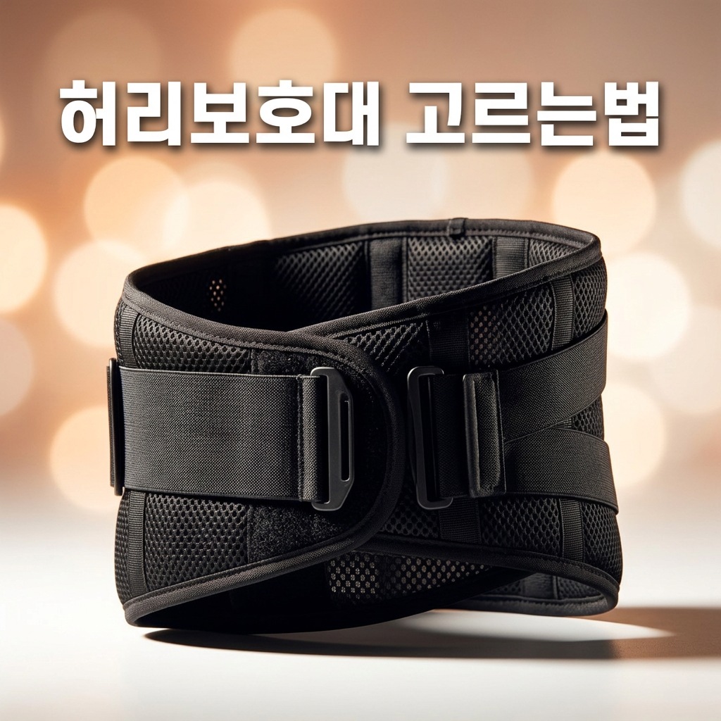 허리보호대 고르는법 허리 통증 직장인