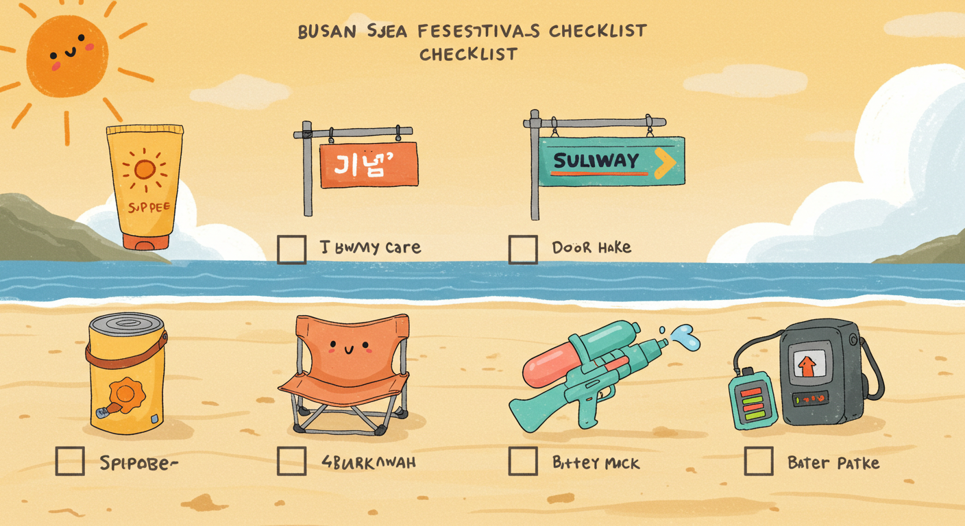 부산 바다축제 필수 준비물 체크리스트
