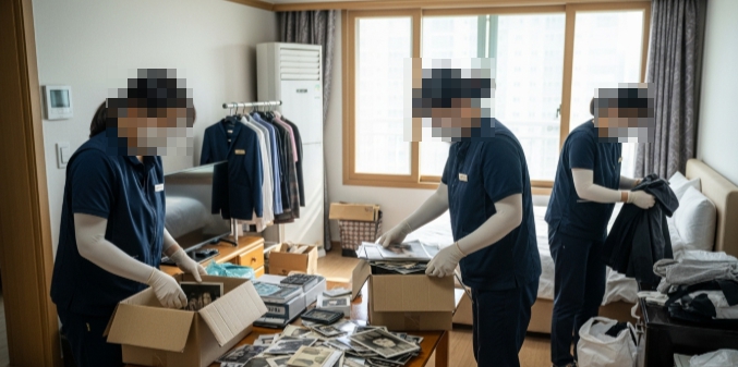 하님 유품정리 및 옷정리