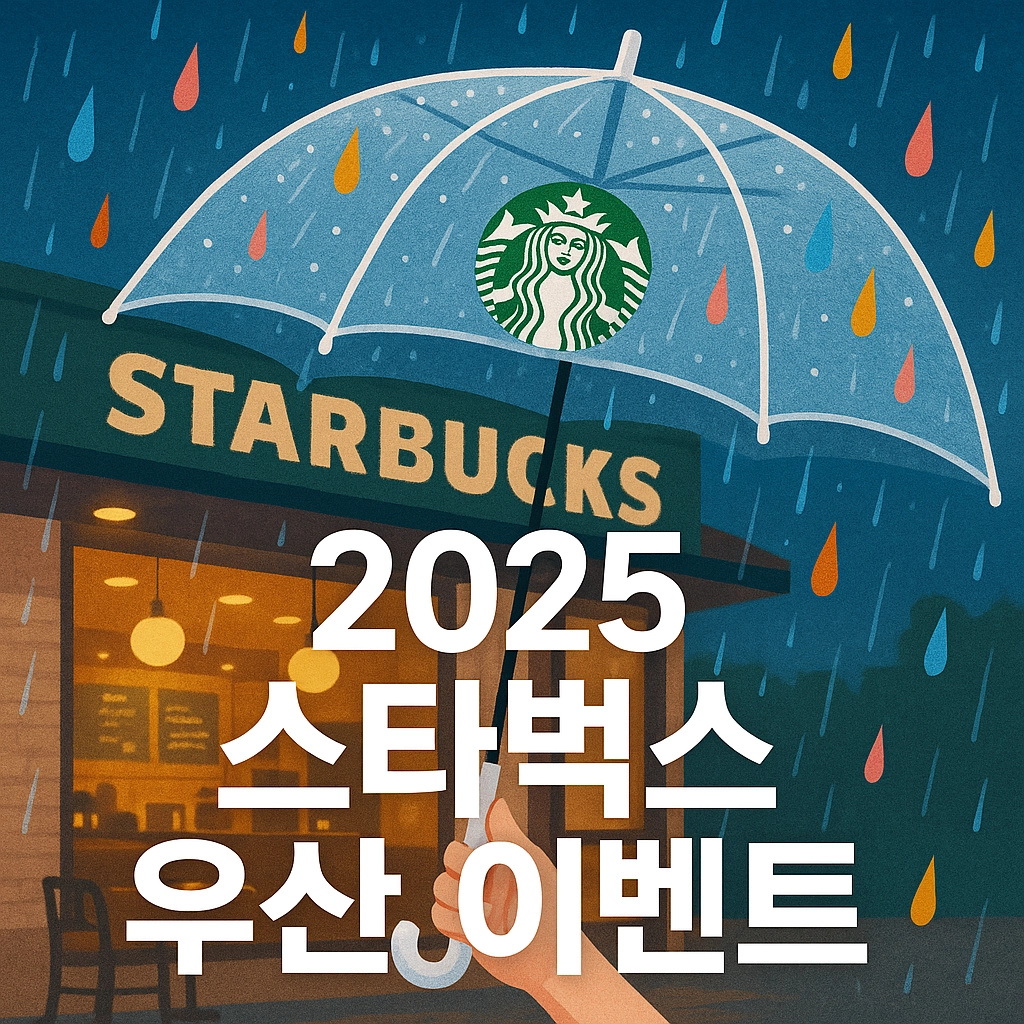 스타벅스 우산 이벤트 참여 방법 혜택 2025년 최신 정보