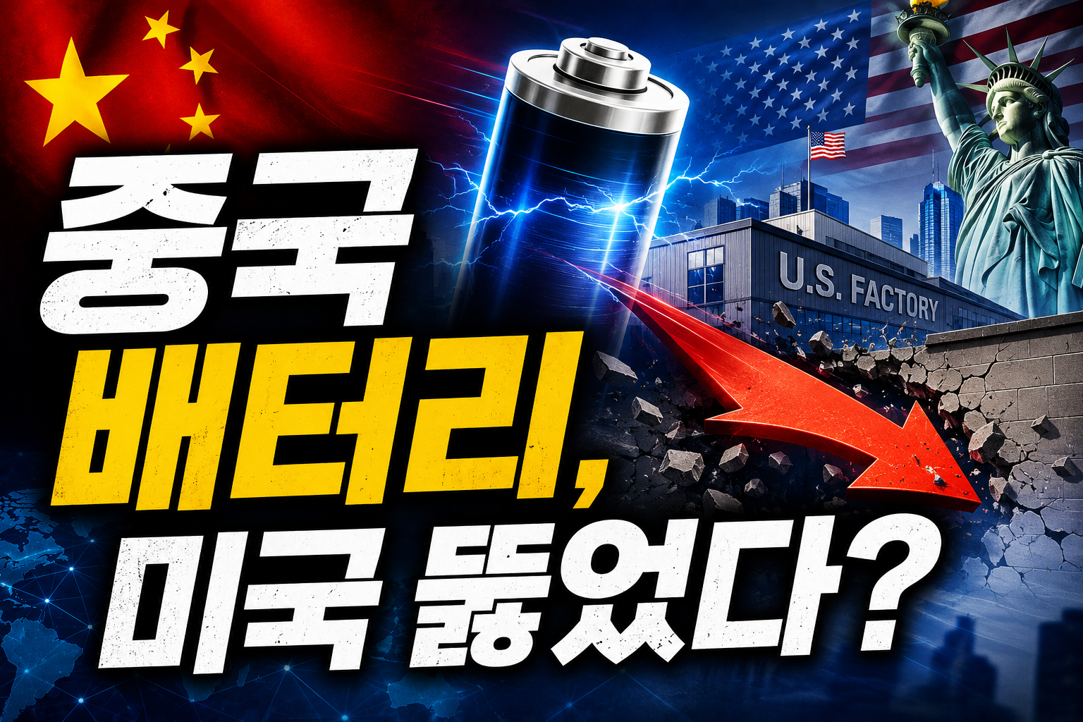 중국 배터리, 미국 진출에 대한 이미지