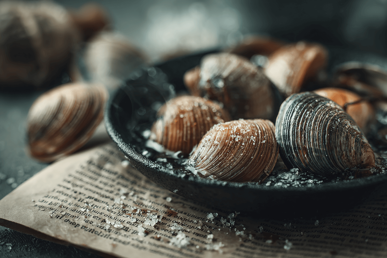 소금물에-담겨있는-조개-이미지