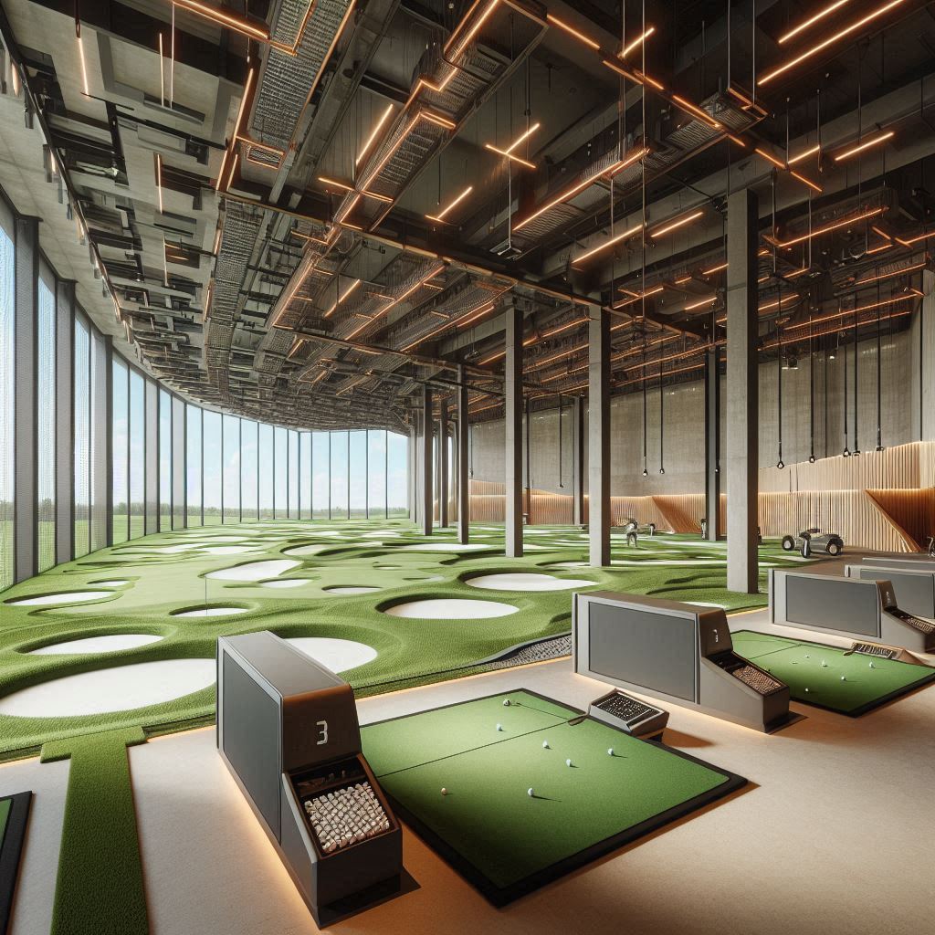 실내골프연습장 배경