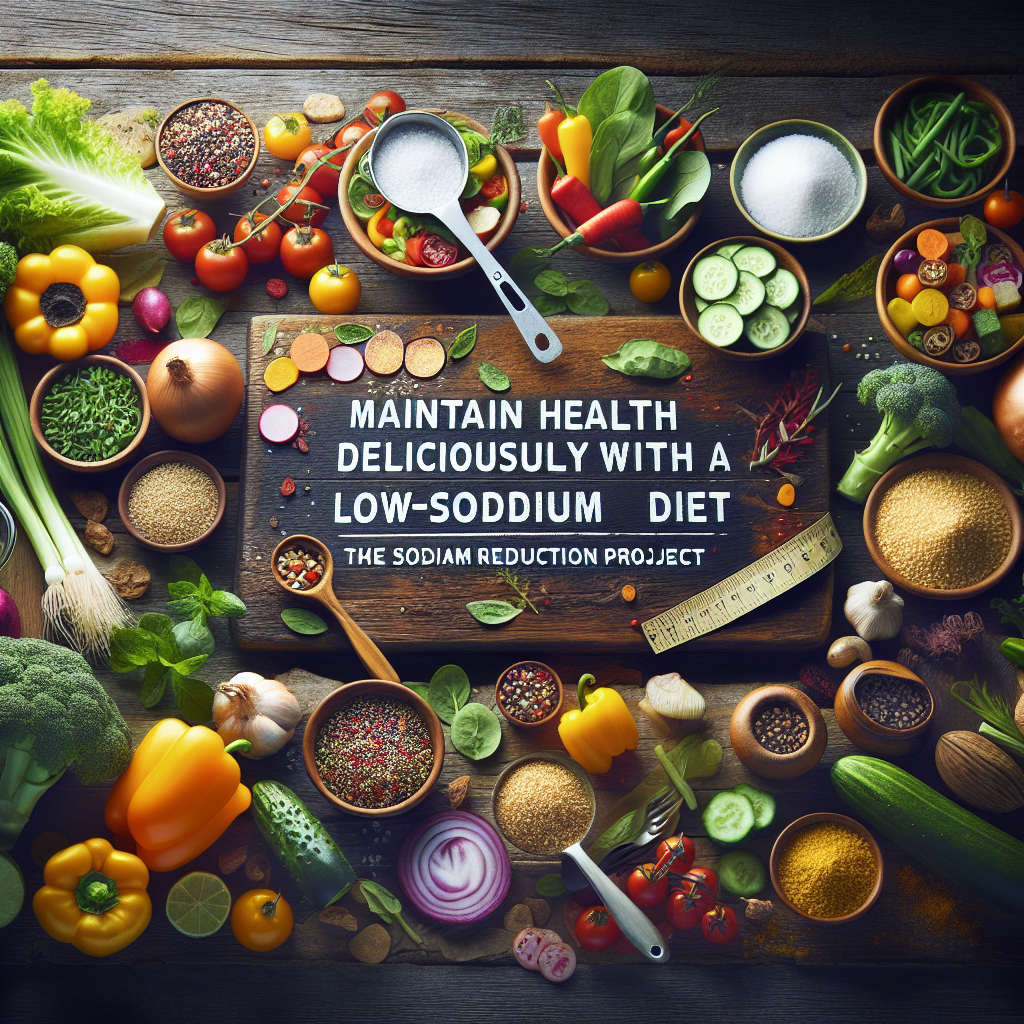 저염 식단으로 맛있게 건강 지키기: 나트륨 줄이기 프로젝트