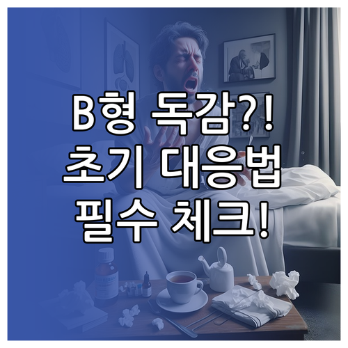 겨울철 B형 독감 주요 증상과 초기 ..