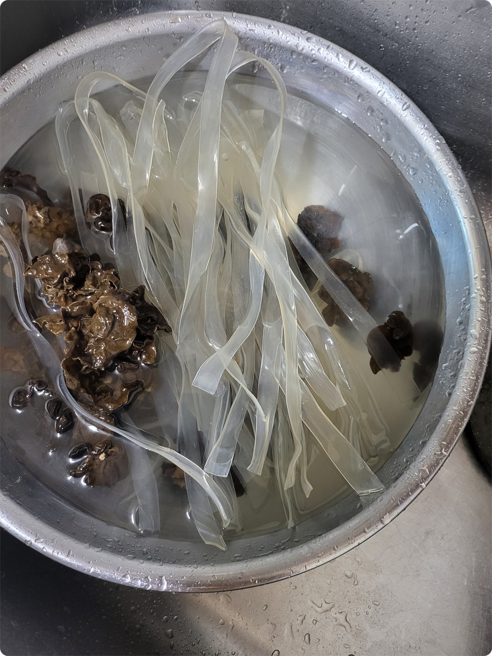 납작 당면 불려주기