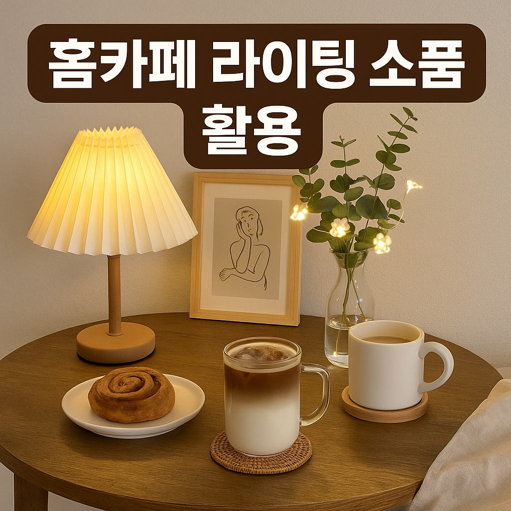 홈카페 라이팅 소품 활용