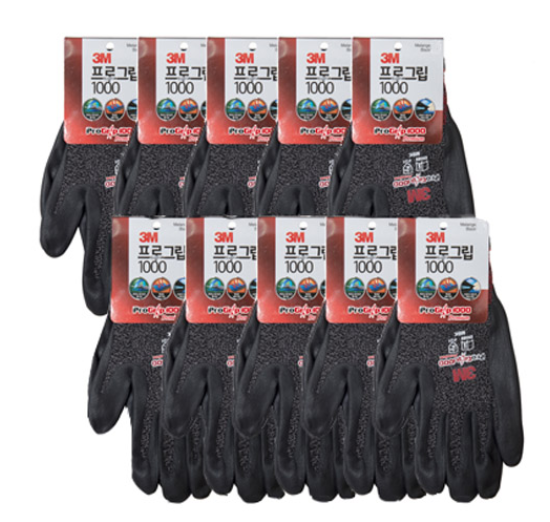 3M 프로그립 1000 다목적 장갑 L 멜란지블랙 3m 장갑 추천